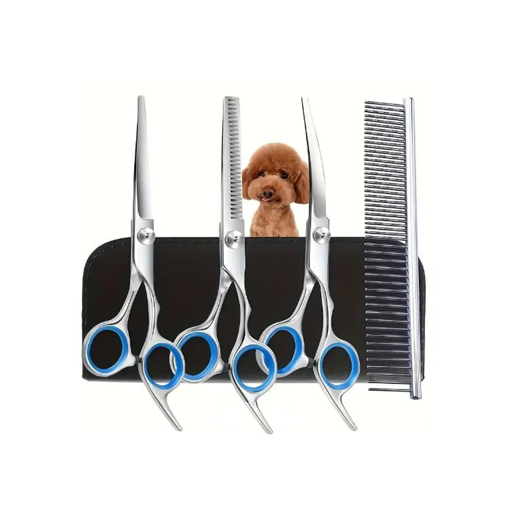 Professionelles 4-teiliges Fellpflegescheren-Set